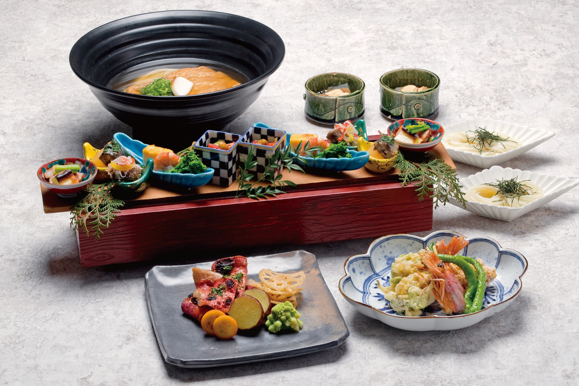 おうどんの会席　一人前4,500円