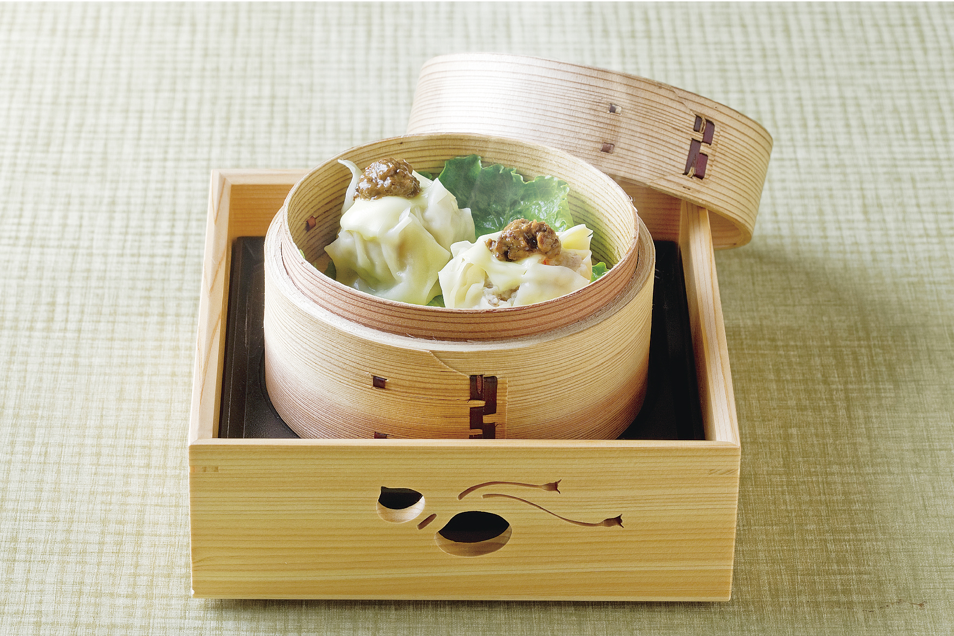 せいろ蒸し海老とチーズ焼売