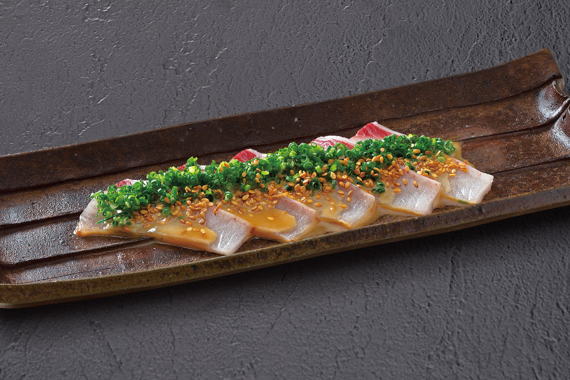 寒鰤の胡麻醤油仕立て