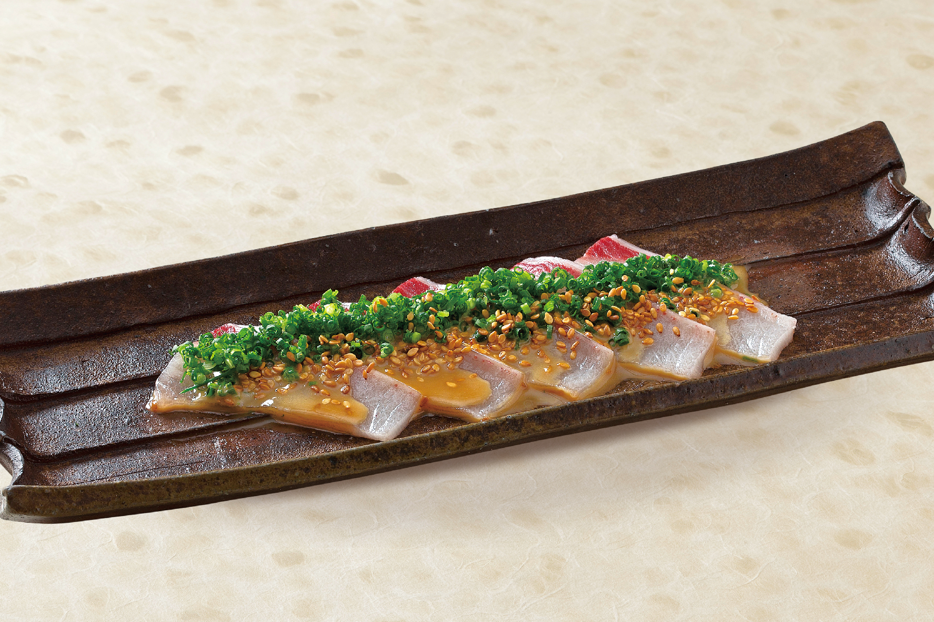 寒鰤の胡麻醤油仕立て