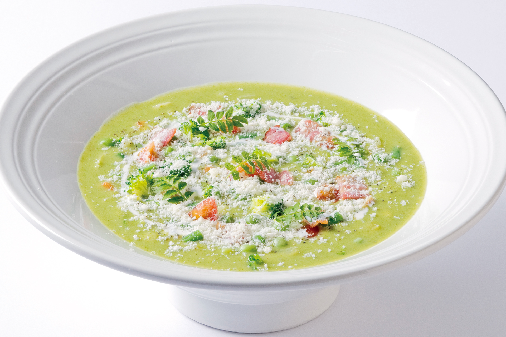 グリーンミネストローネのおうどん