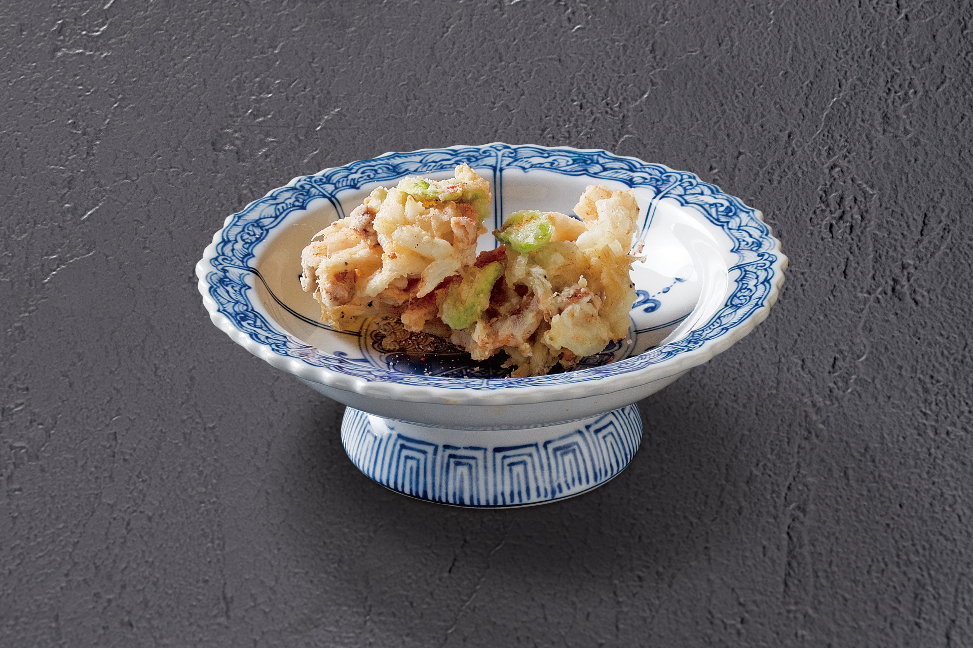 白海老と空豆のかき揚げ