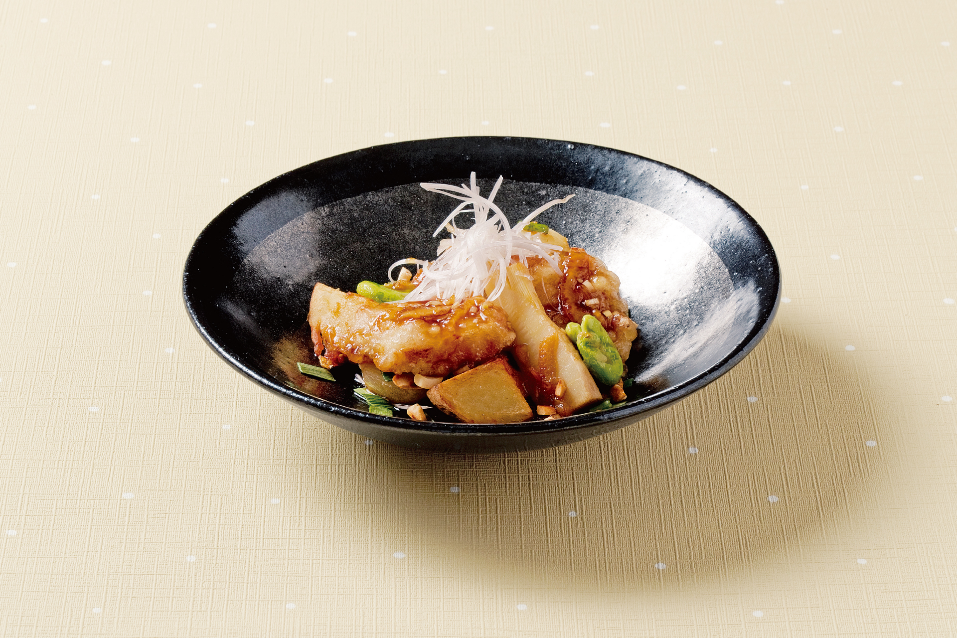 web_国産豚と筍の黒酢油淋豚