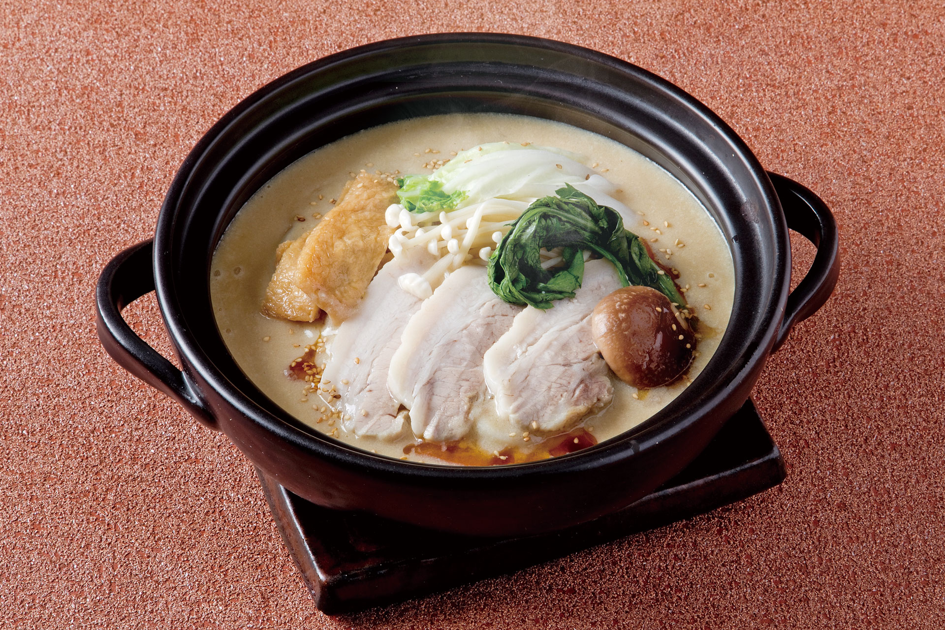 柔らか豚とお野菜の蒸籠蒸しおうどん